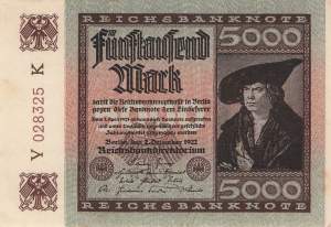 5000 Mark  ro.80c K 1922 AU